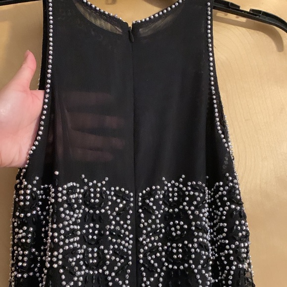Black Beaded Halter Maxi Dress - Picture 12 of 12